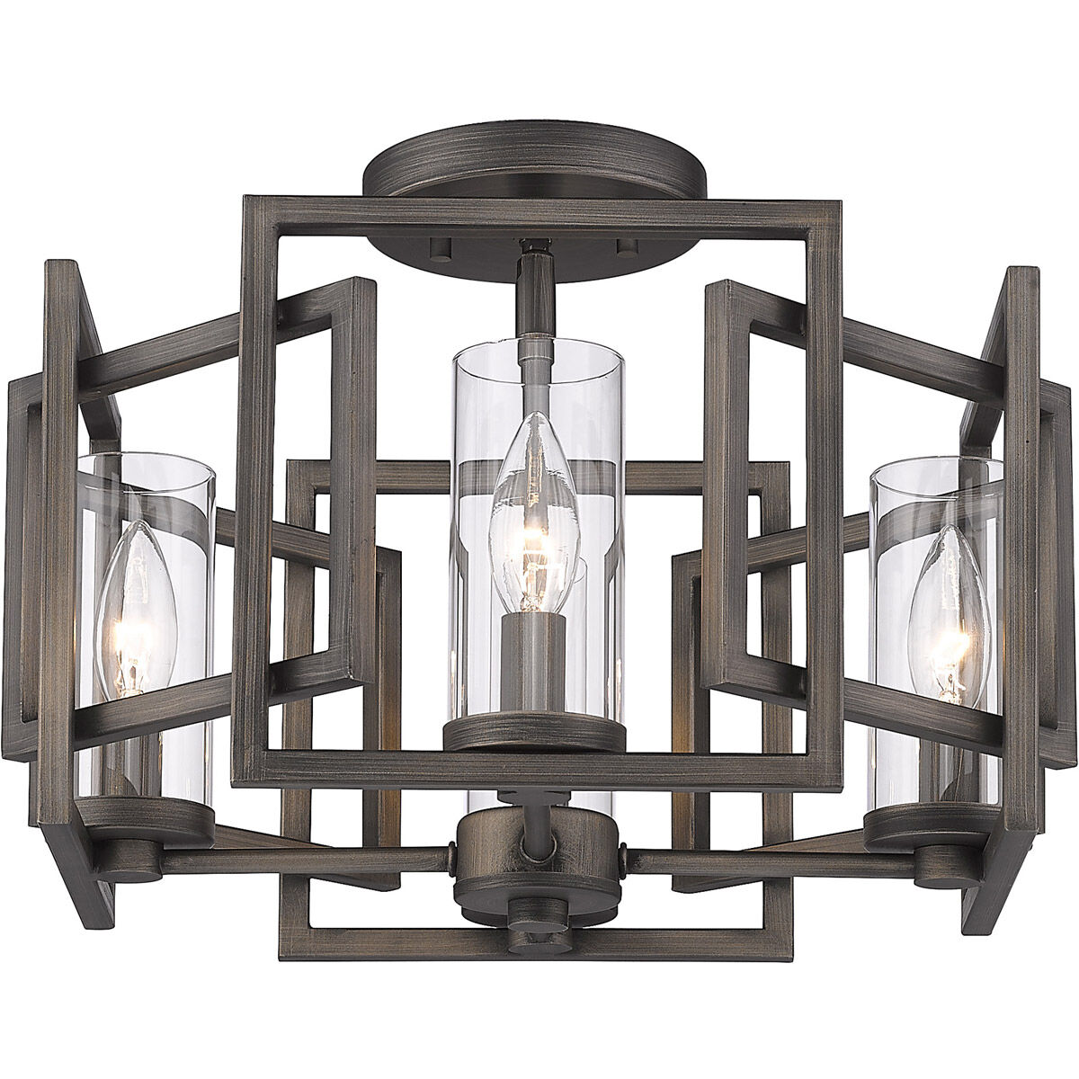 Gunmetal ceiling light best sale